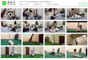 半岛束艺台_佐伊长裙皮带束缚TK+拉丁高叉泳装绝美倒吊