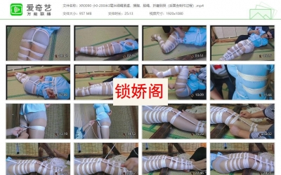 象人原创_小0 200米3毫米细绳紧虐 揉胸股绳折磨到哭