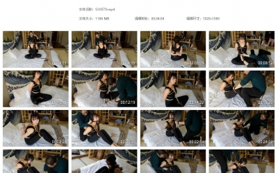 随心原创_杨阳 黑色健身服 五花 紧缚 马具口伽