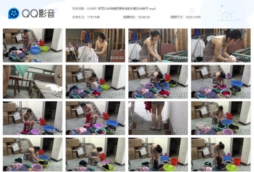 胜景山庄 惩罚女M带镣把模特穿的衣服洗完晾干