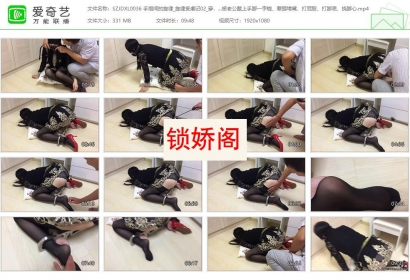 手指间的旋律_旋律受虐记02_穿黑吊带 被老公戴上手脚一字枷