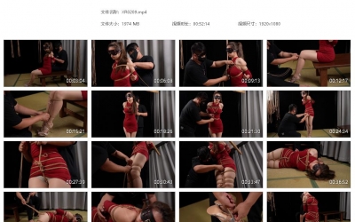 象人原创_Miya-高跟肉丝红裙 绑了miya本人最喜欢的紧缚并腿