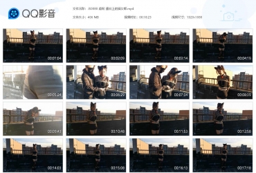 JS原创视觉_嘉莉 露台上的猫女郎