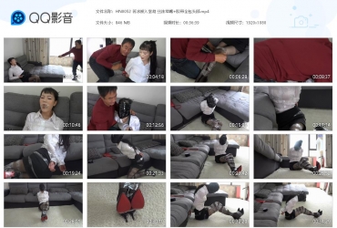 灰鸟原创_若冰被入室劫 丝袜堵嘴+胶带全包头部