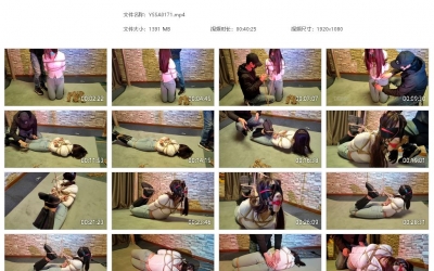 一绳所爱_小花影牛仔裤极限驷马 马具口球堵嘴，股绳捆绑