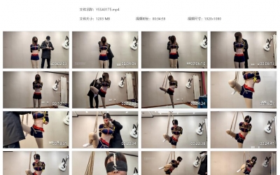 一绳所爱_喵喵蒙眼堵嘴单腿悬吊 鞭打棒击